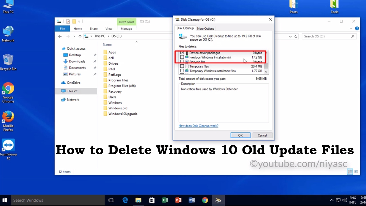 Delete Files From Windows Folder