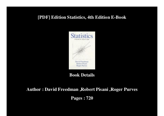 Statistics fourth edition freedman